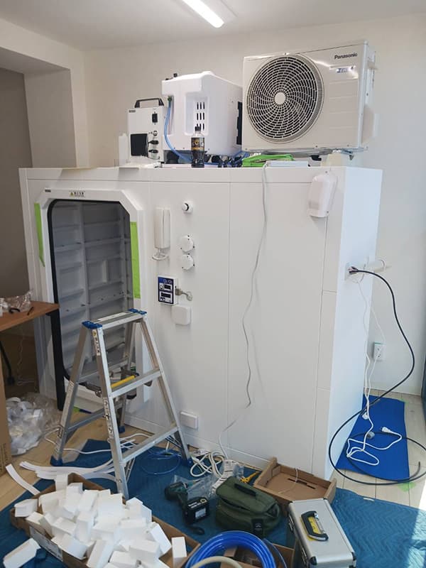 第二展示場施工の様子