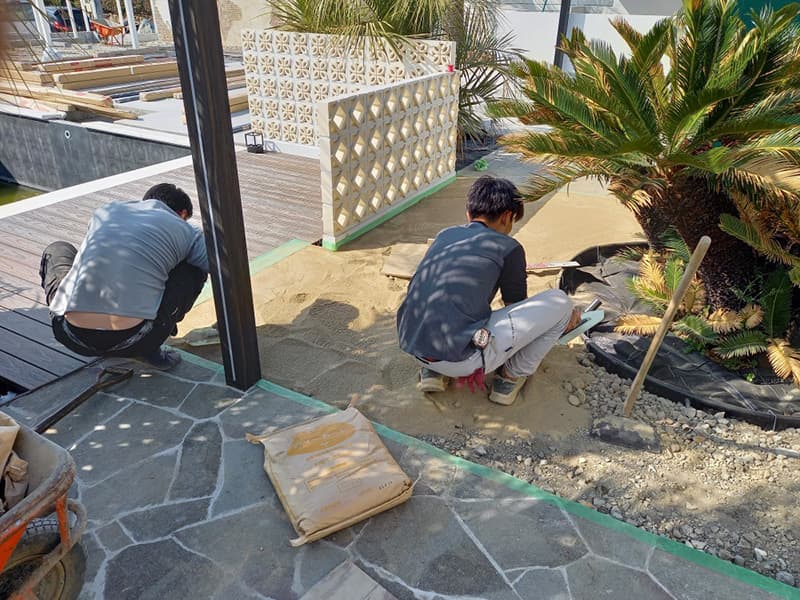 第一展示場施工の様子