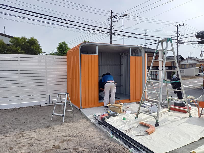 第一展示場施工の様子